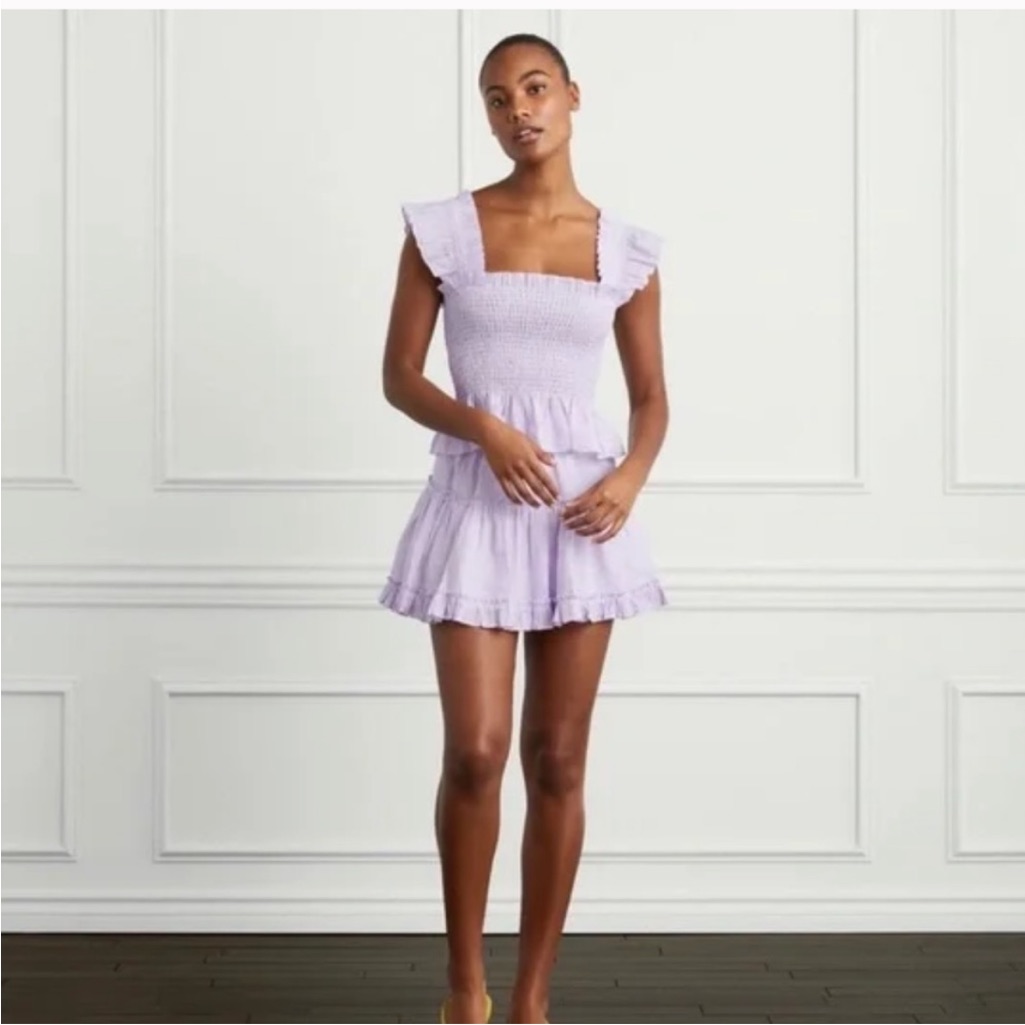 Paz Set Purple And White Stripes